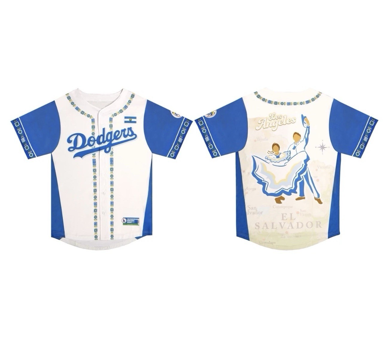 Los Angeles LA Dodgers El Salvador Salvadoran Heritage XL Jersey 2025 NEW#7A