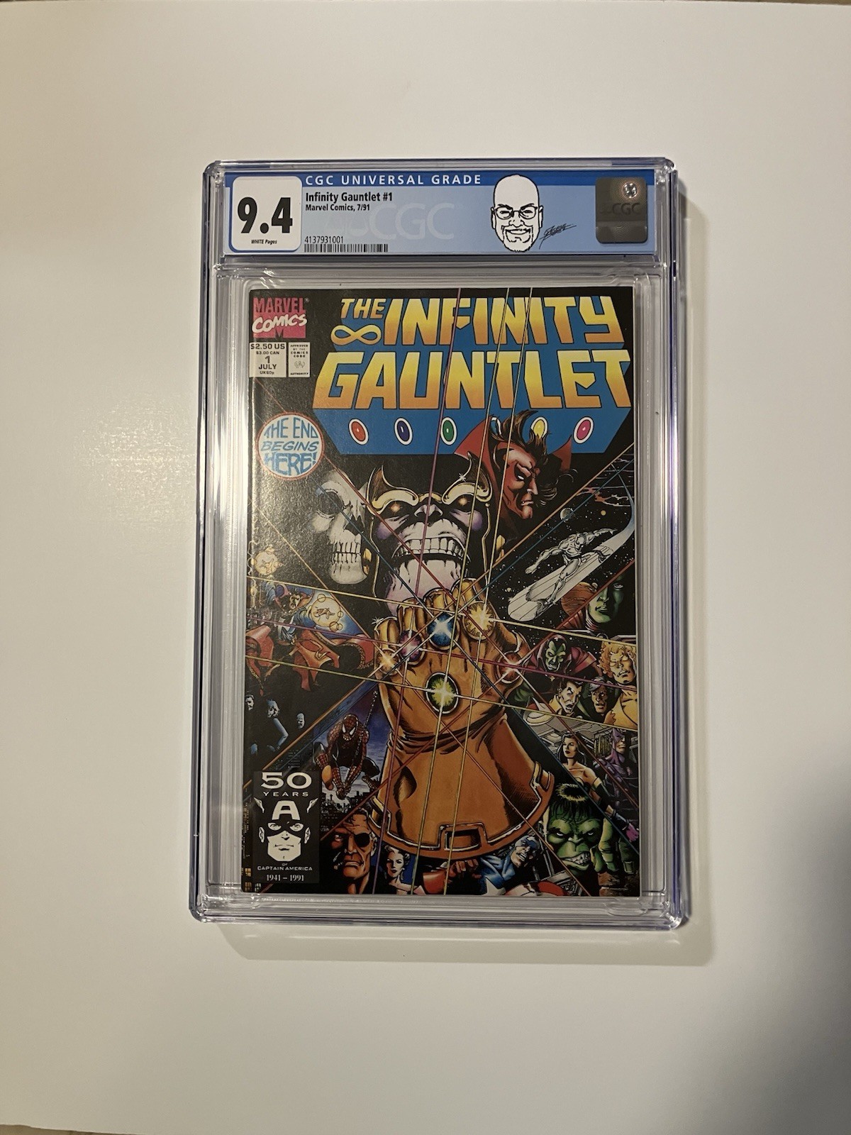 Marvel Comics The Infinity Gauntlet #1 (1991) CGC 9.4 