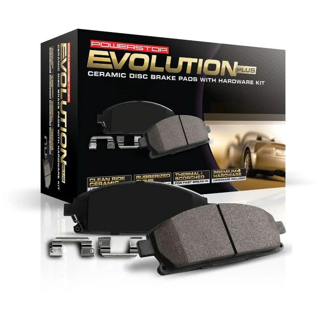 Power Stop Front Z17 Evolution Ceramic Brake Pads with Hardware 17-914