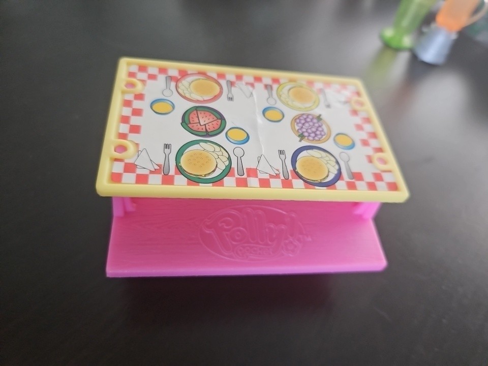Vintage 2003 Polly Pocket Picnic Table For Dolls Vintage 2003 Polly Pocket Picnic Table For Dolls