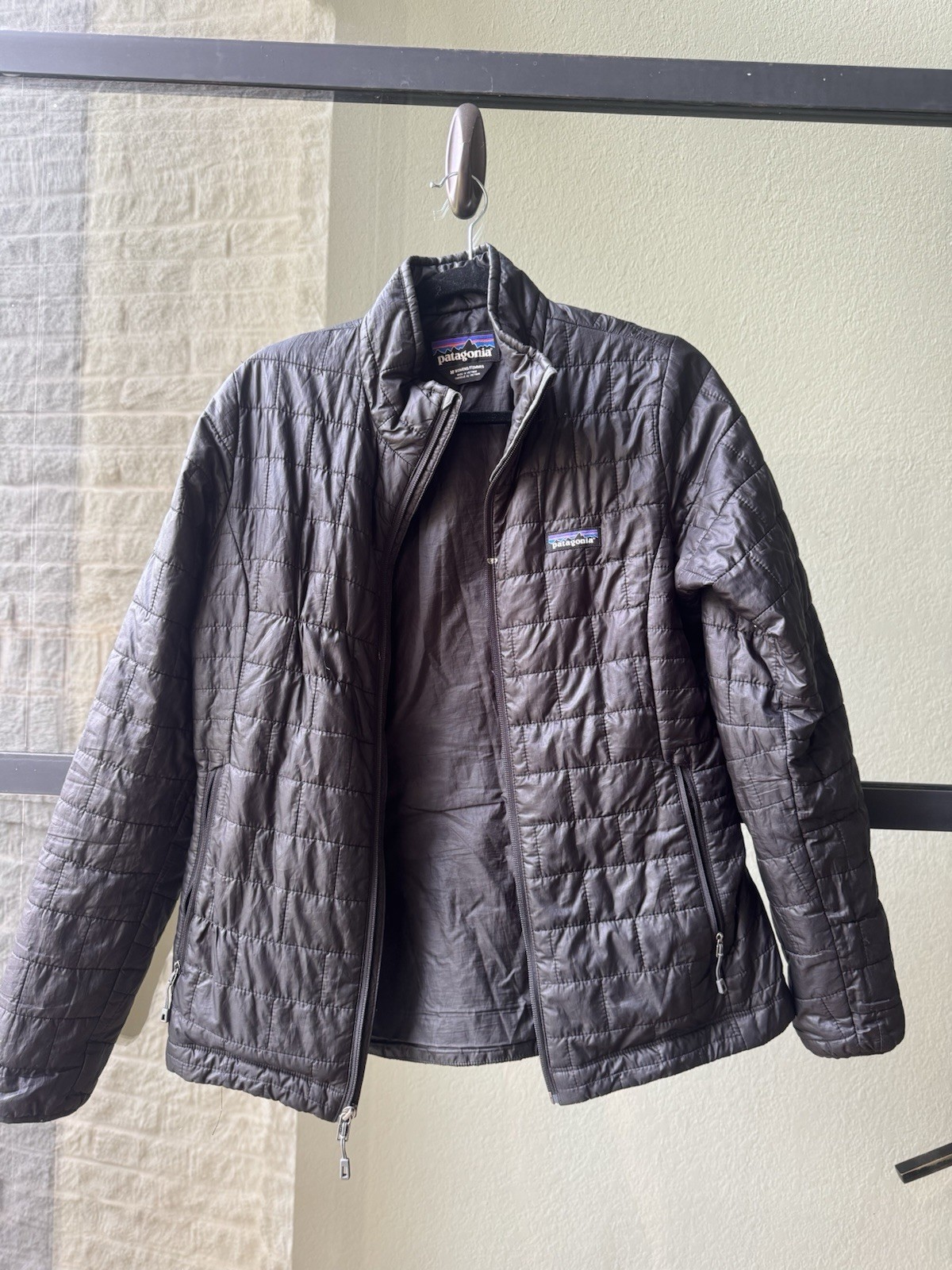 Patagonia Nano Puff Women\'s Gray Quilted Puffer Jacket Full Zip Size M Patagonia Nano Puff Women\'s Gray Quilted Puffer Jacket Full Zip Size M