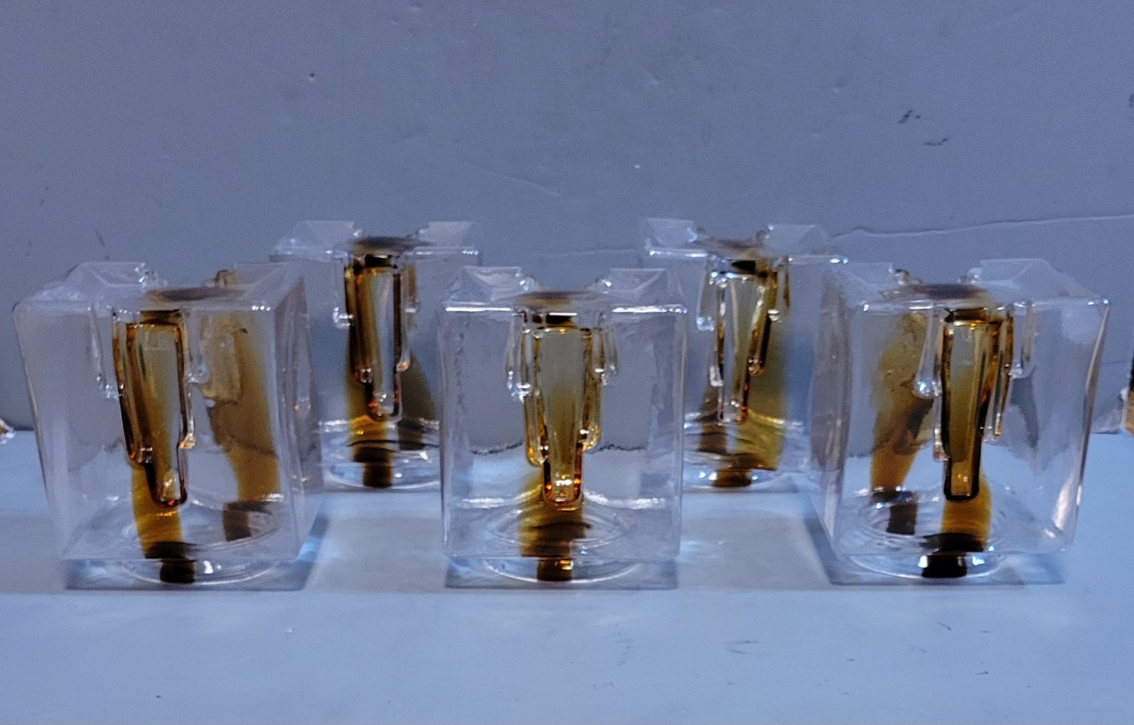 Toni Zuccheri Veart Murano Art Glass Architecture Cubes Lamp Shades Vintage Toni Zuccheri Veart Murano Art Glass Architecture Cubes Lamp Shades Vintage