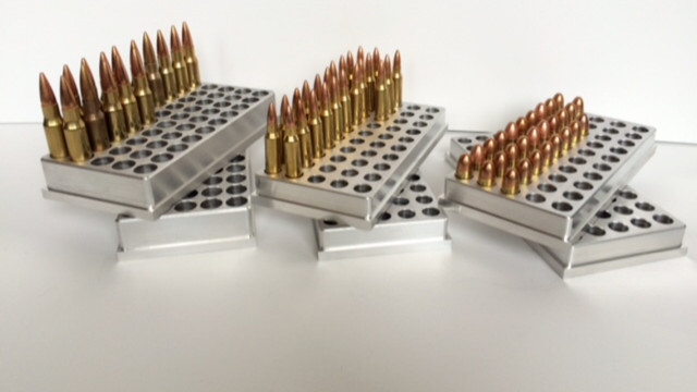 308 Winchester Ammo Reloading Block Solid Aluminum 50 rounds 308 Winchester Ammo Reloading Block Solid Aluminum 50 rounds
