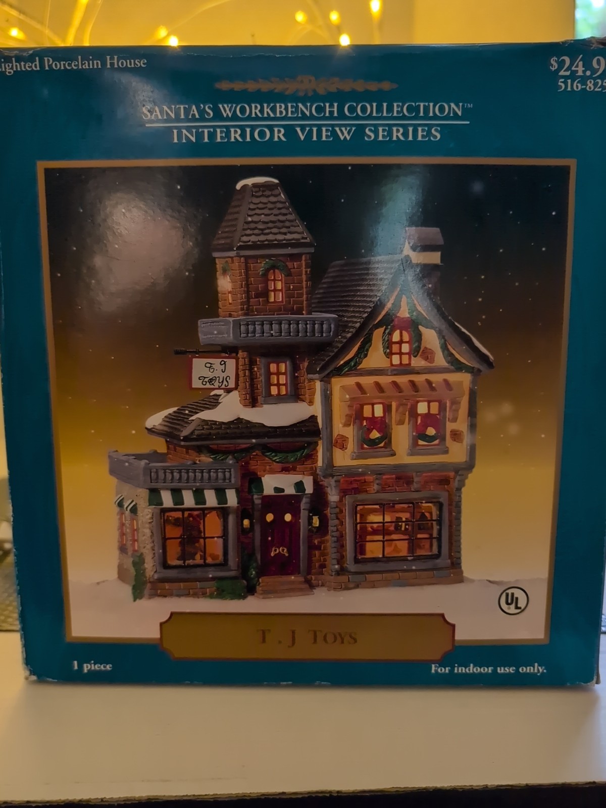 Santas Workbench T J Toys House Interior Views 2000 Christmas Village Collection