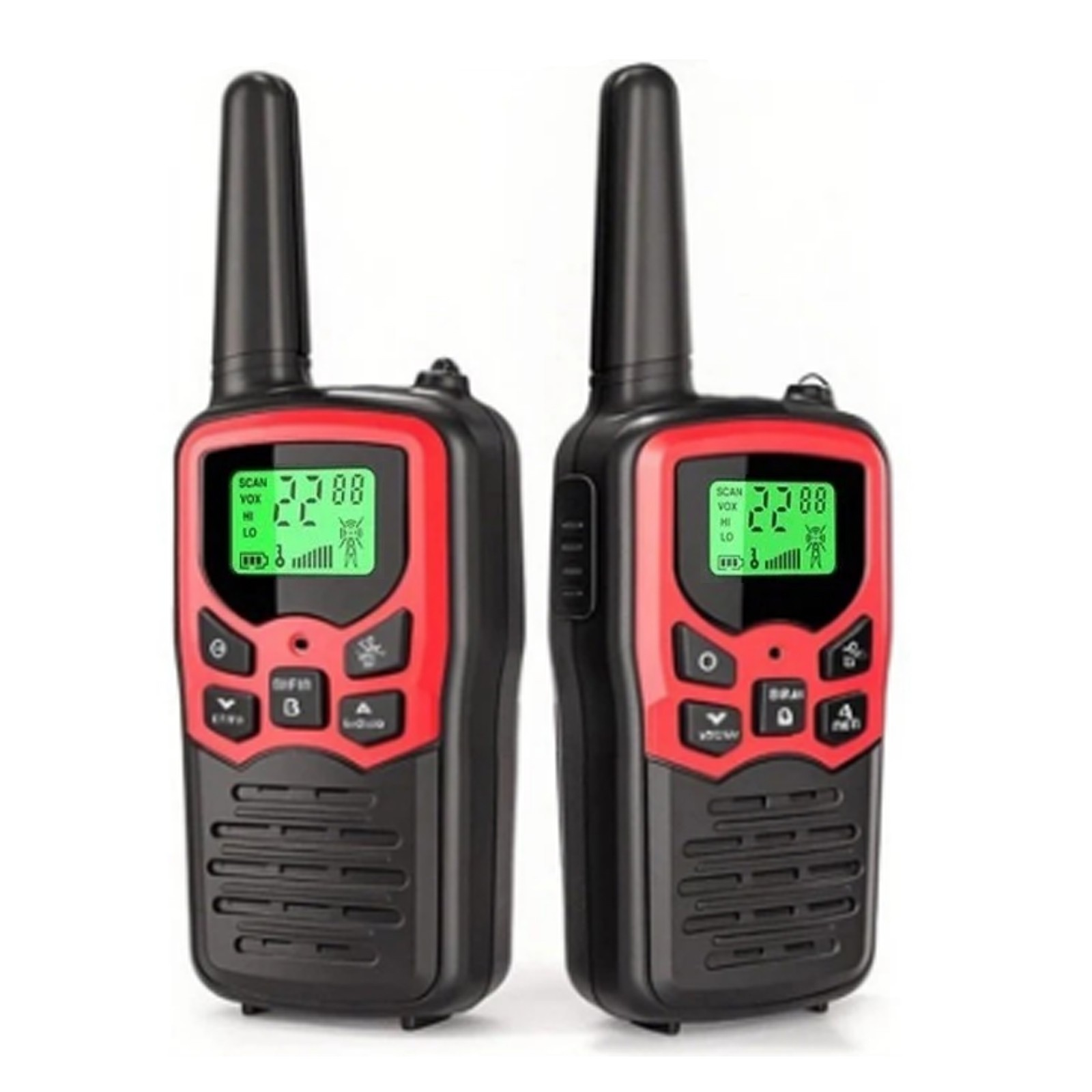 2 PACK Long Range 100 Mile Waterproof Walkie Talkie Two Way Radio Charge Headset