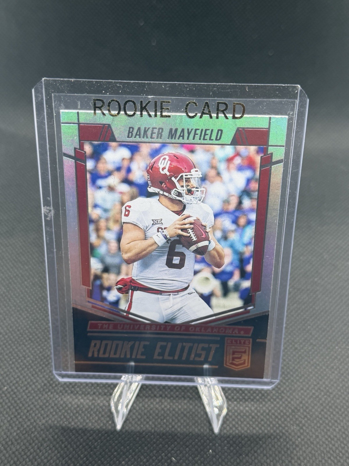 BAKER MAYFIELD 2018 PANINI DONRUSS ELITE ROOKIE ELITIST ROOKIE RC #RE-4