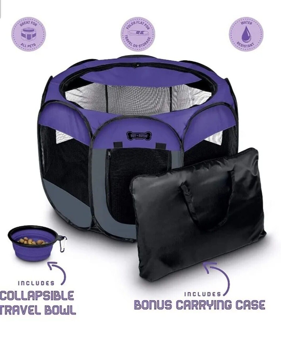 Ruff \'N Ruffus  Portable Pet Playpen Foldabr Medium 29\