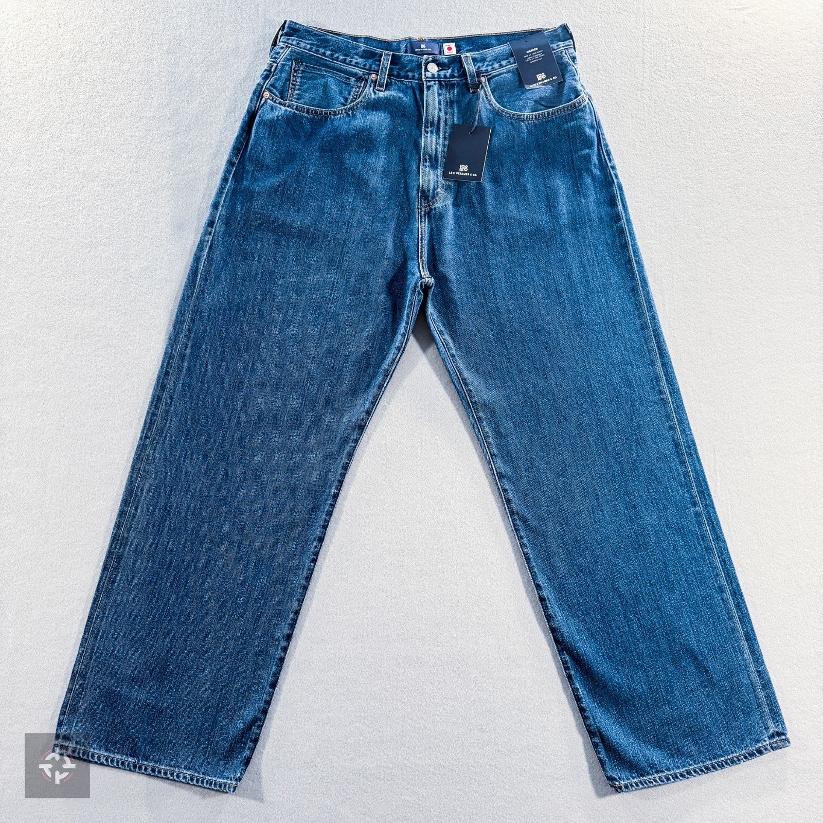 Levi Blue Tab Marker Loose Fit Jeans Dark Wash Selvage Japanese Denim Size 36X32 Levi Blue Tab Marker Loose Fit Jeans Dark Wash Selvage Japanese Denim Size 36X32