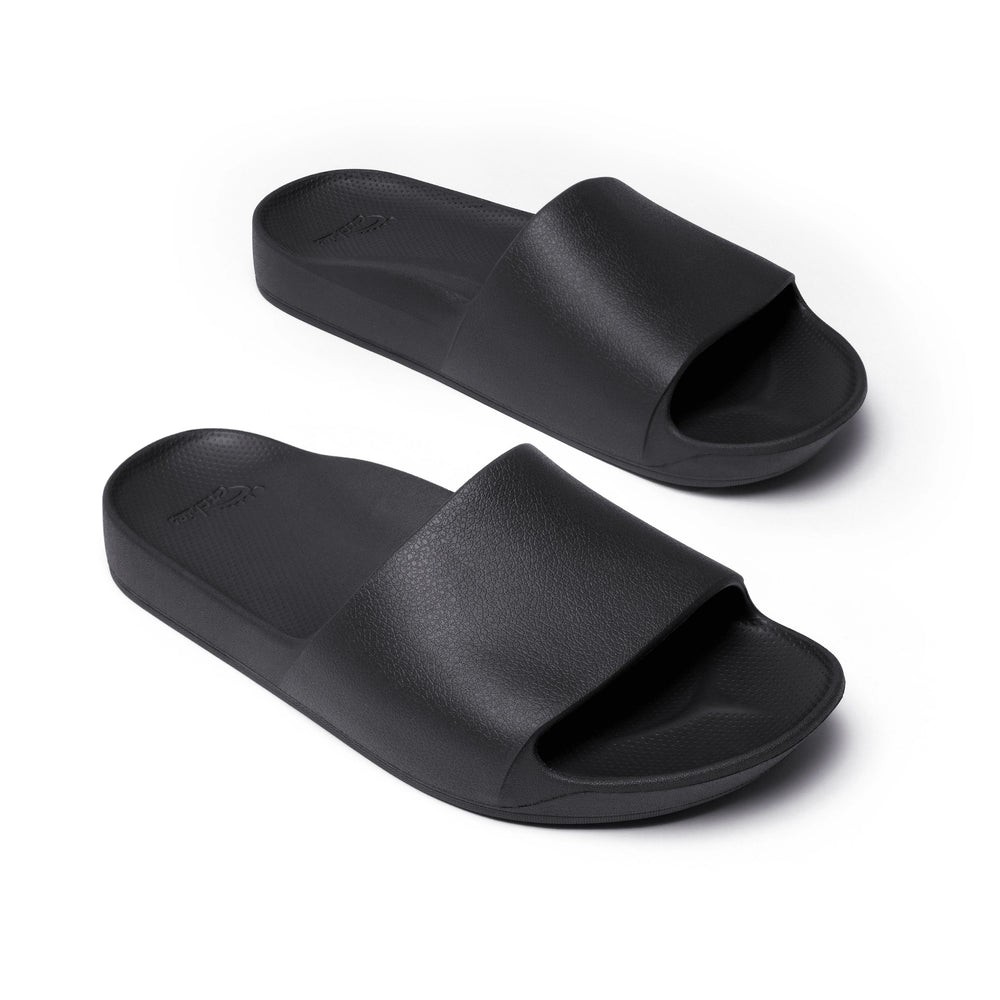 NEW Archies Footwear Men's Support Slides -Black- SHIPS FREE NEW Archies Footwear Men's Support Slides -Black- SHIPS FREE