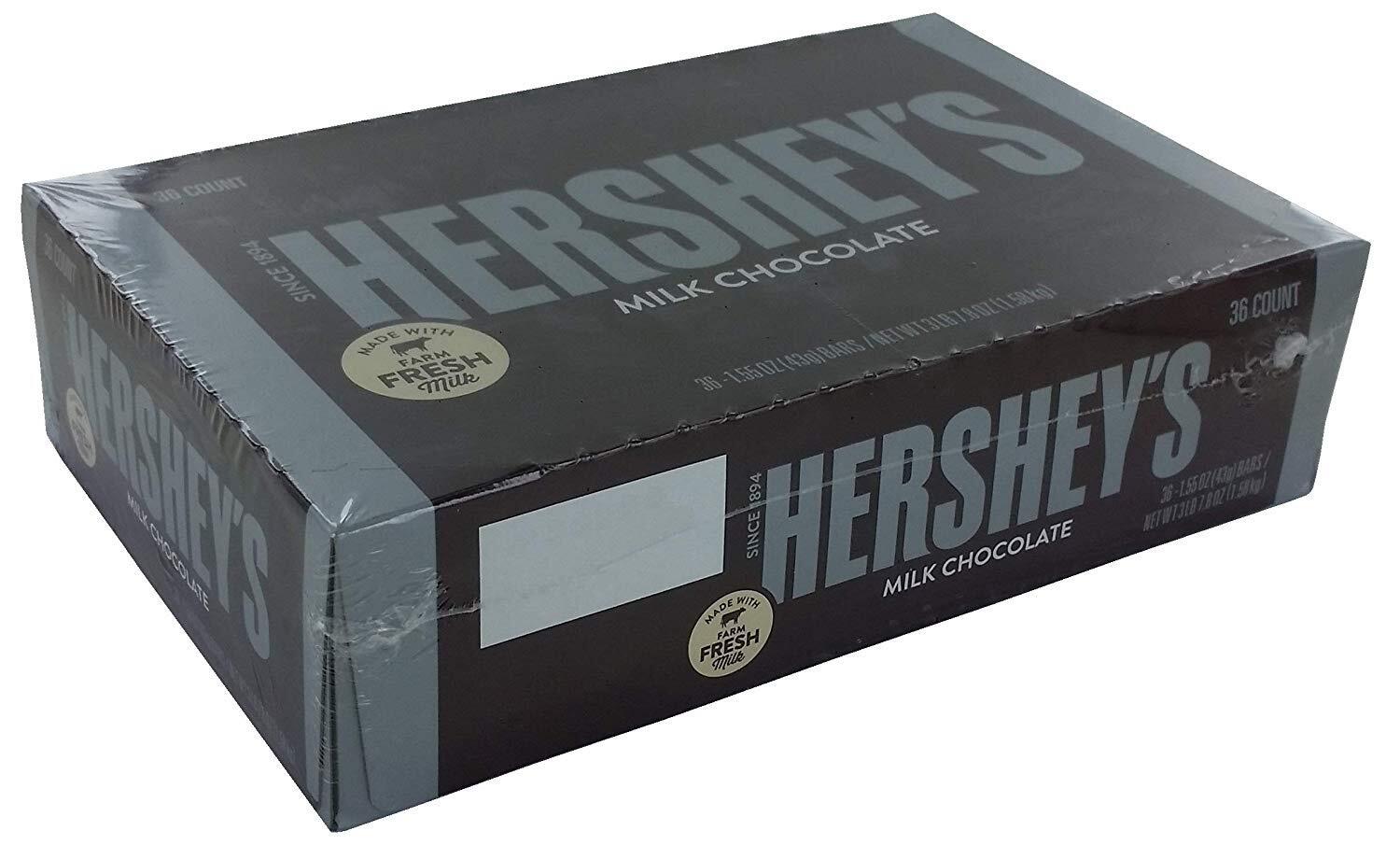 Hershey\'s Milk Chocolate Bars (1.55 oz., 36 ct.) (1 Pack)