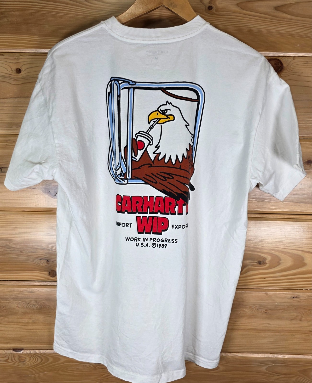 Carhartt WIP Work In Progress Eagle Trucker T-Shirt Men Medium Carhartt WIP Work In Progress Eagle Trucker T-Shirt Men Medium