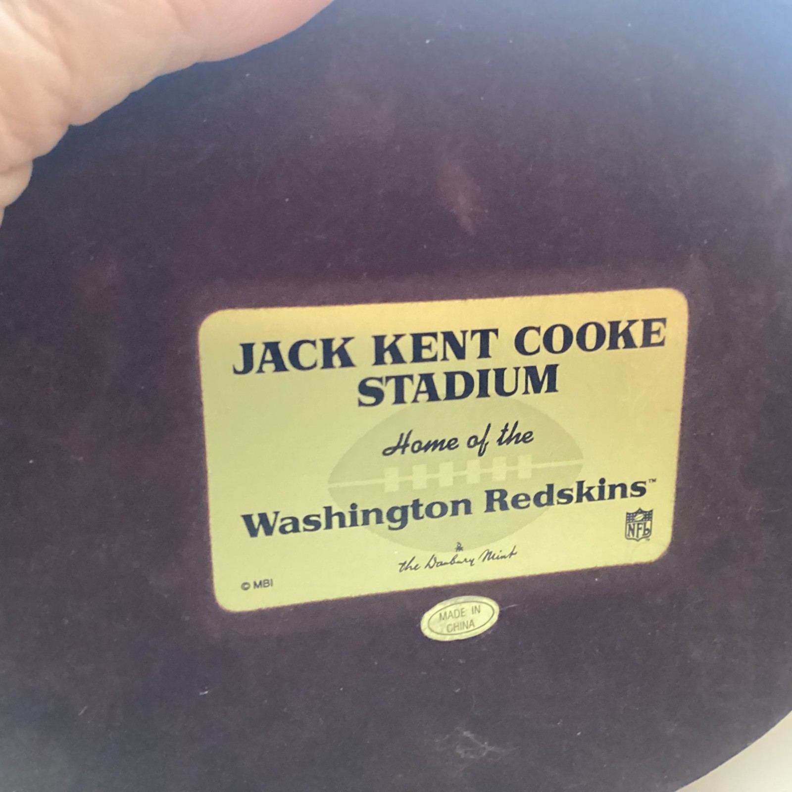 DANBURY MINT WASHINGTON REDSKINS JACK KENT COOK STADIUM FIGURINE DANBURY MINT WASHINGTON REDSKINS JACK KENT COOK STADIUM FIGURINE