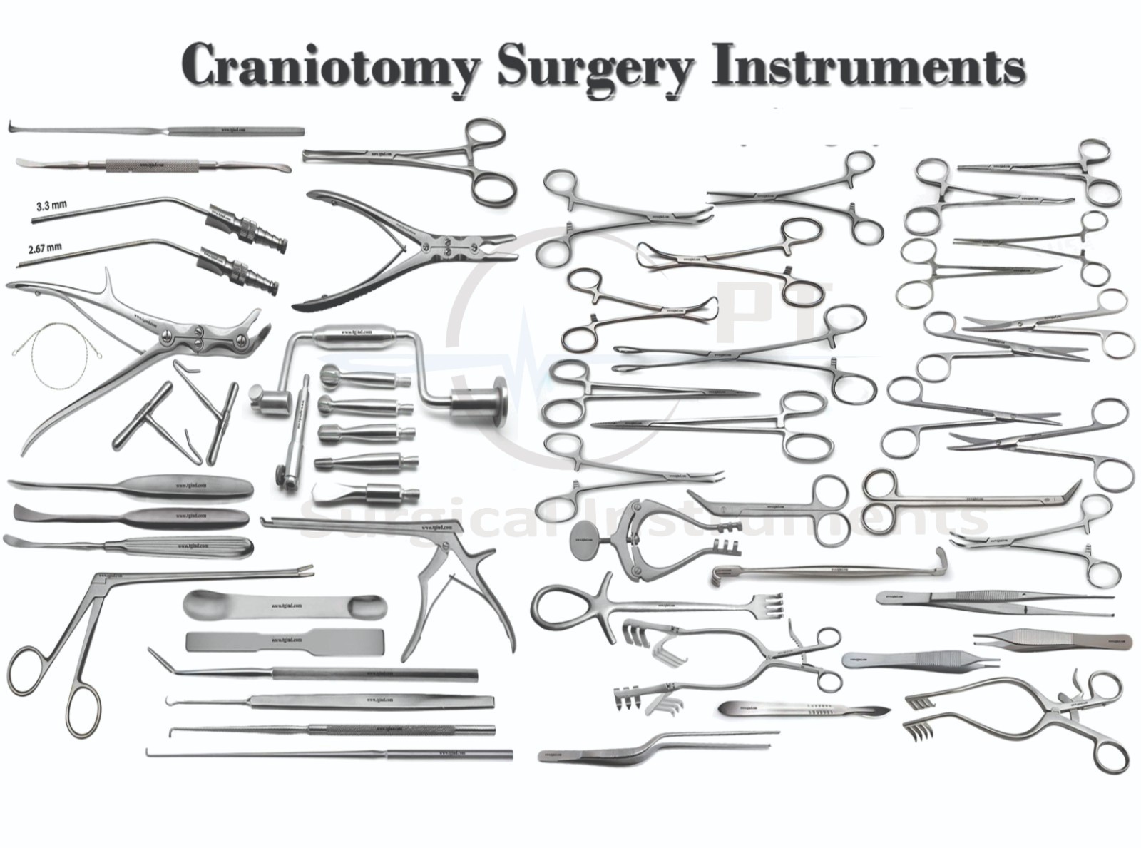 Craniotomy Surgery Set Neuro Instrument Premium Quality 56 Pcs Surgical Kit