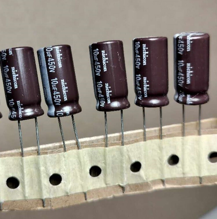 5pcs Nichicon 10uf 450v Radial Electrolytic Capacitors 450v10uf CY Series Japan