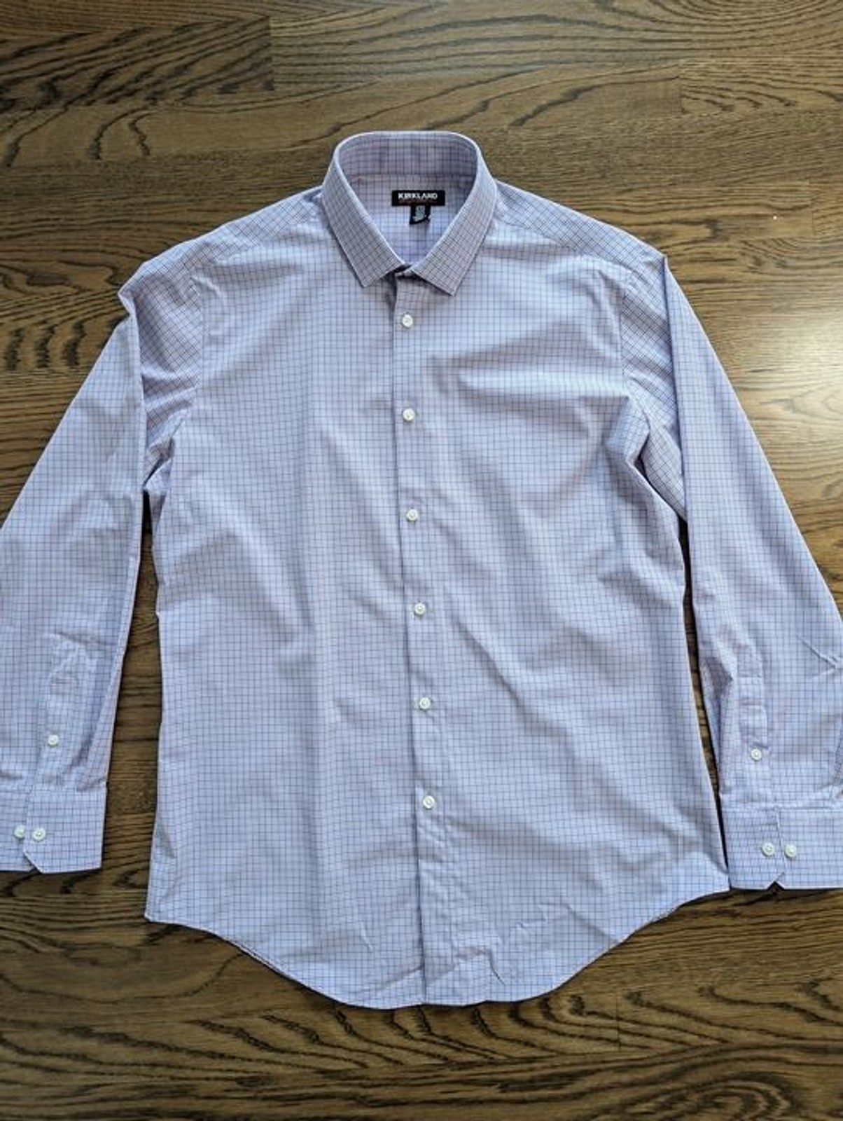 Kirkland Mens Button up dress shirt Large/ 16-16.5, 34/35