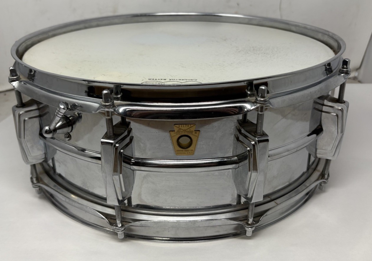 1967 Vintage Ludwig LM400 5x14 Supraphonic Snare Drum - All Original Mint