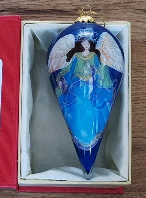 Pier 1 Li Bien Blue Angel 2019 Christmas Ornament