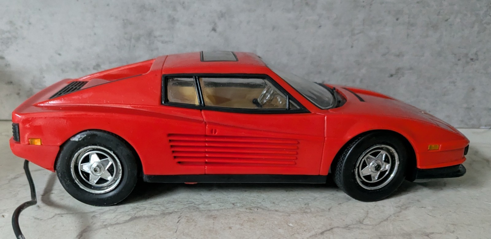 Vintage Ferrari Testarossa Remote Control Lights Working Battery Operated Spares Vintage Ferrari Testarossa Remote Control Lights Working Battery Operated Spares
