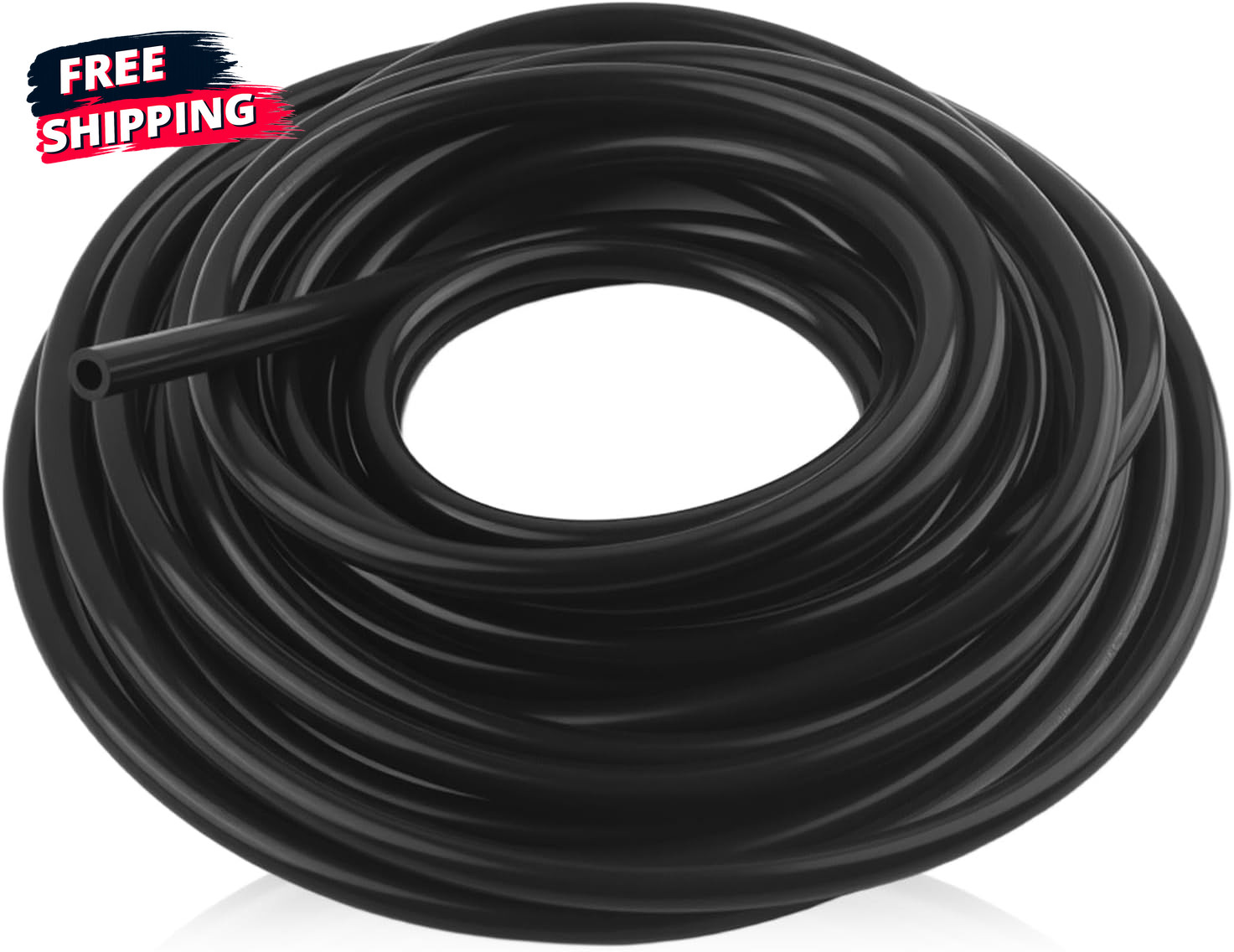 16.4Ft Automotive Vacuum Hose,Cuttable Vacuum Lines Automotive Hoses OD 5Mm (3/1