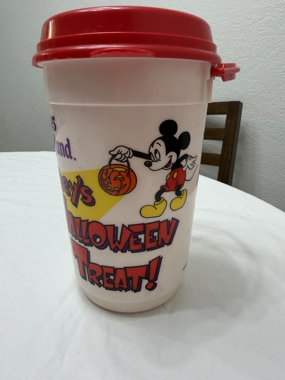 1995 Disneyland Mickey’s Halloween Treat The Bucket Whirley **Grail** Popcorn
