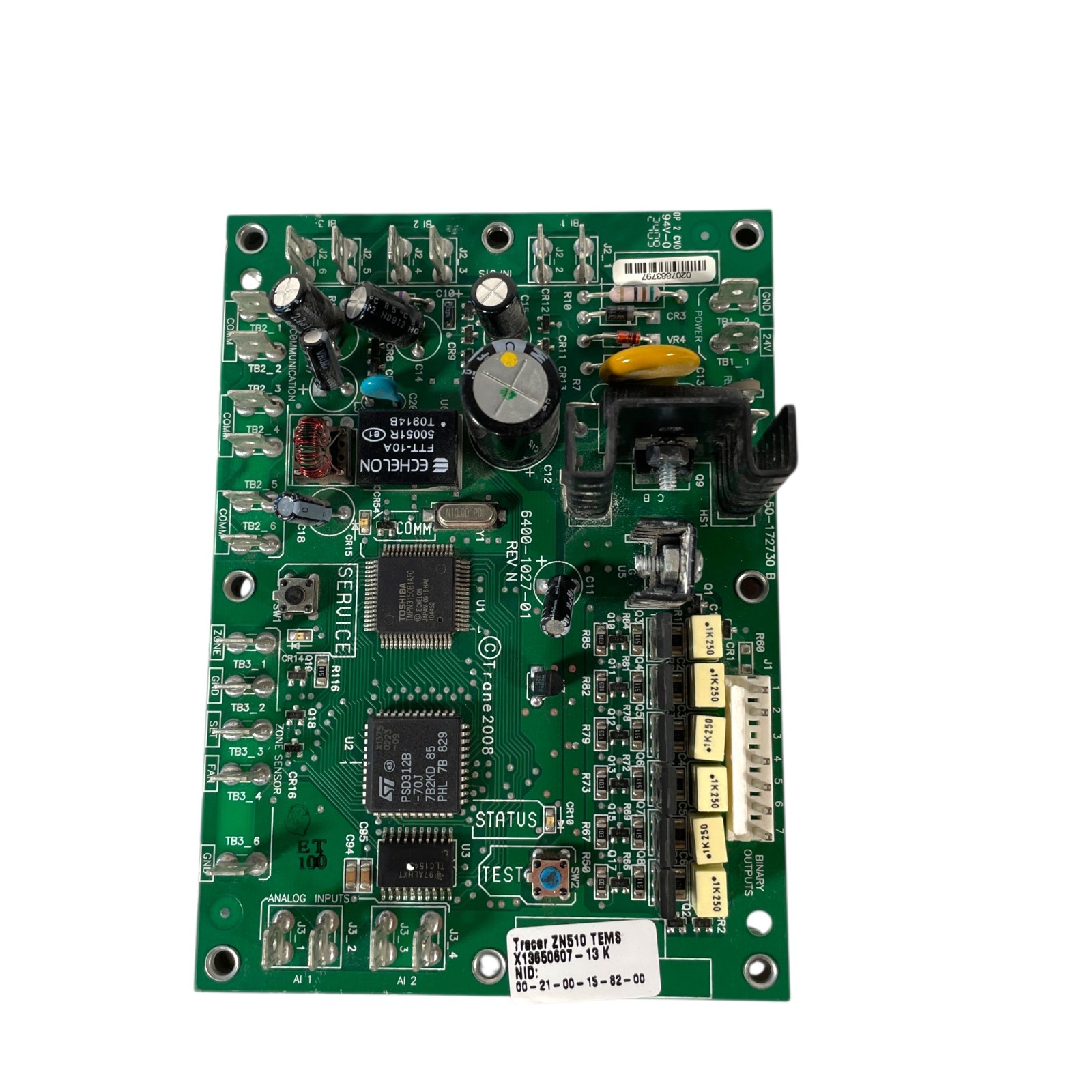 TRANE BRD02300 Programmed Tracer ZN510 TEMS HVAC Control Board
