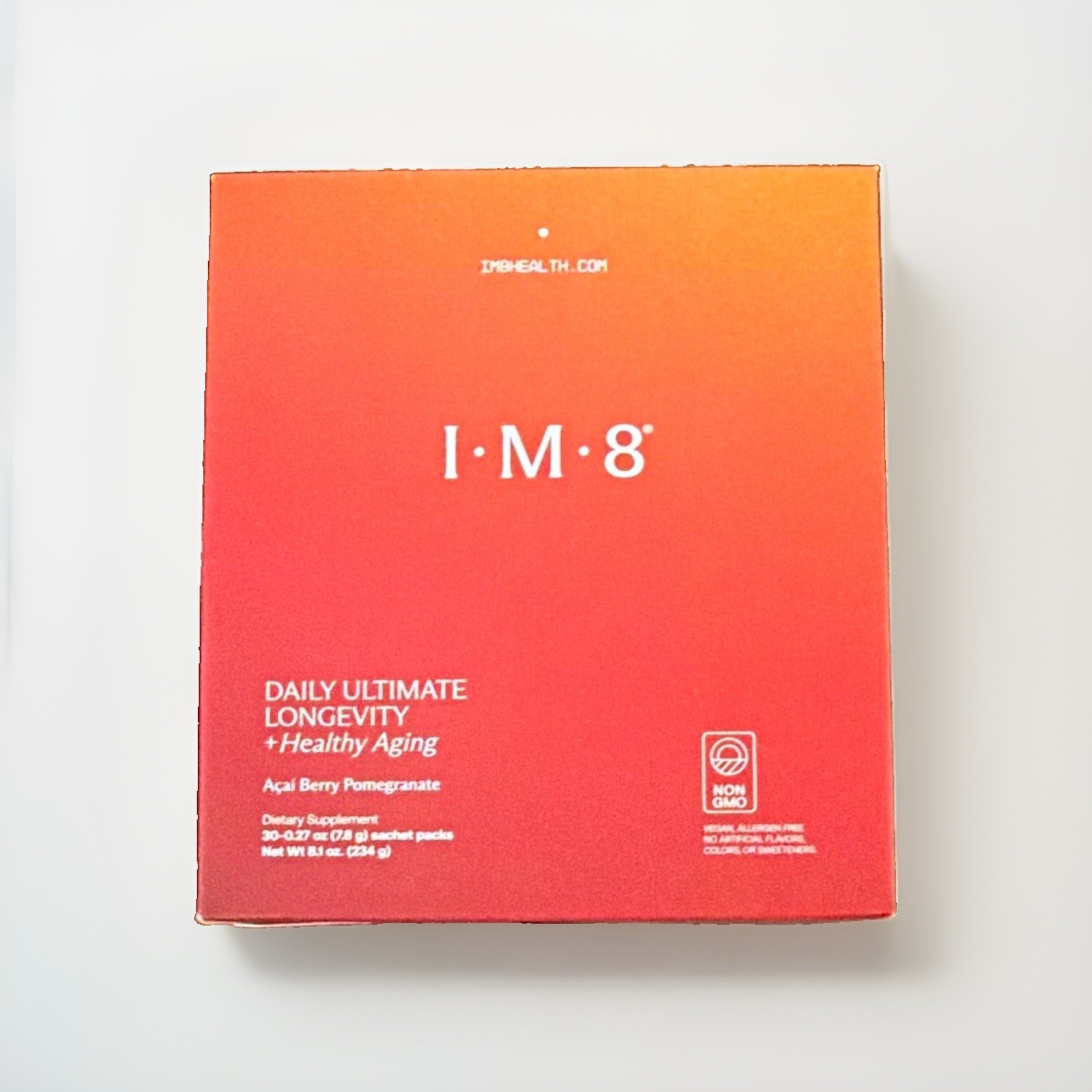 I·M·8 Daily Ultimate Longevity Powder Acai Berry Pomegranate 30 Sachets I·M·8 Daily Ultimate Longevity Powder Acai Berry Pomegranate 30 Sachets