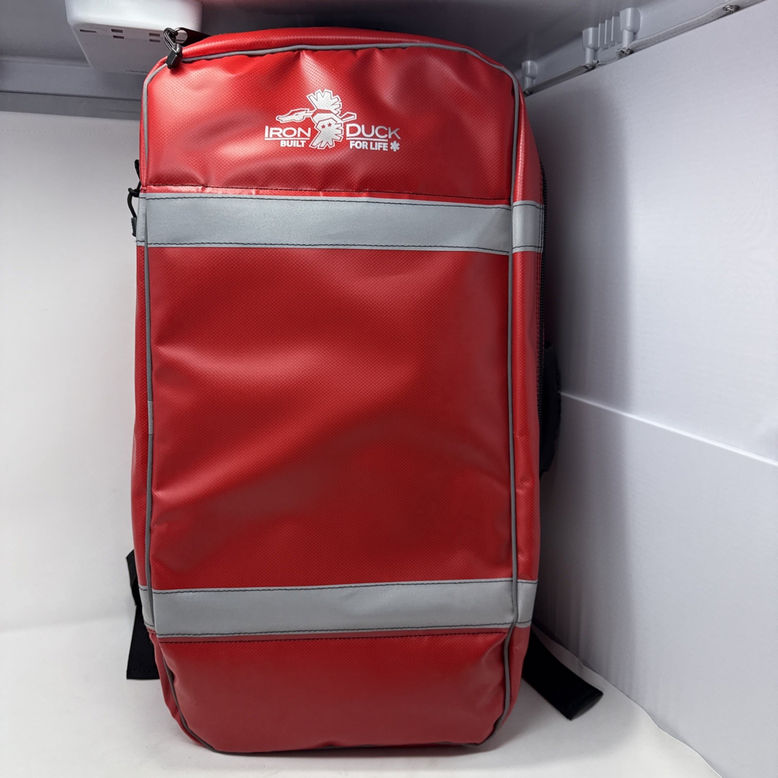 Iron Duck Lucas 2 Red Backpack First Responders EMT RN Vet Or Medical Trauma Bag