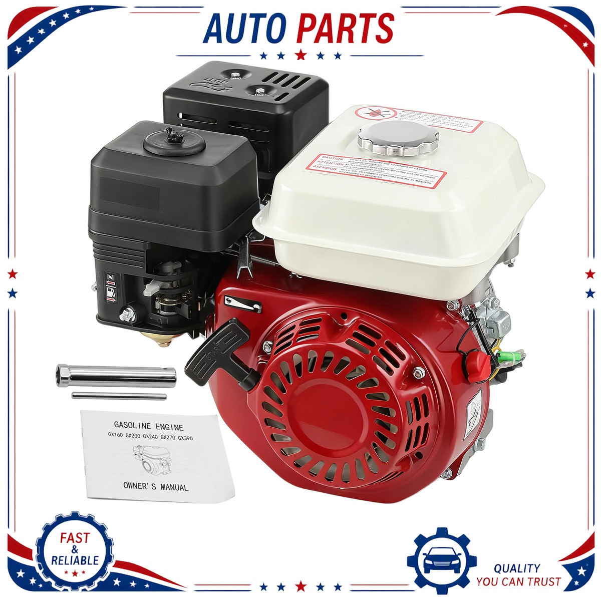 Gas Engine Replacement Horizontal for Go Kart Mini Bike 3600rpm 4 Stroke Gas Engine Replacement Horizontal for Go Kart Mini Bike 3600rpm 4 Stroke