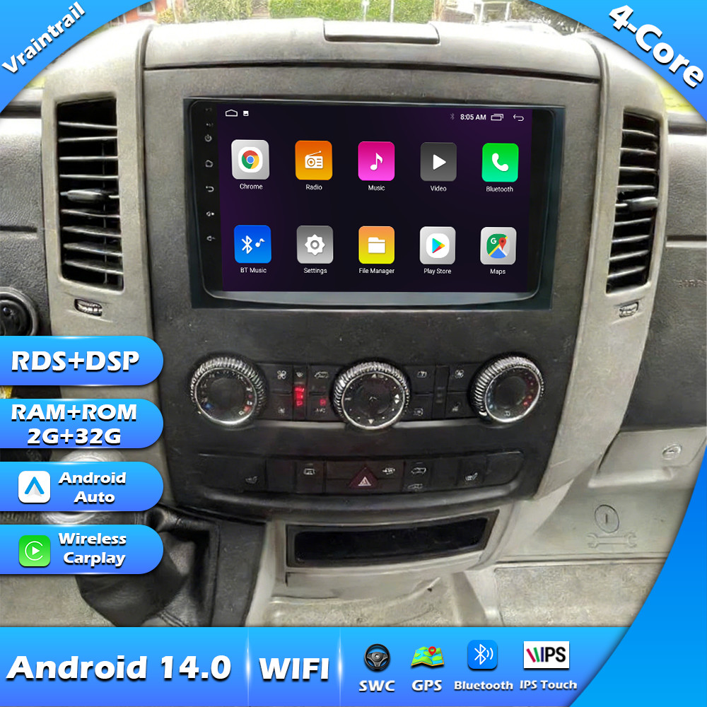 Autoradios For Mercedes-Benz Sprinter 2006-2017 Multimedia Players Video Carplay