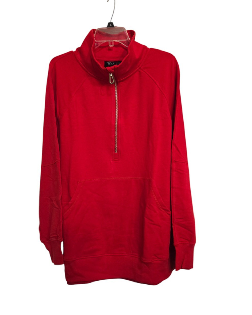 Tru by Torrid Women\'s Plus Size Red Long Sleeve Zipper Front Top Size 2X