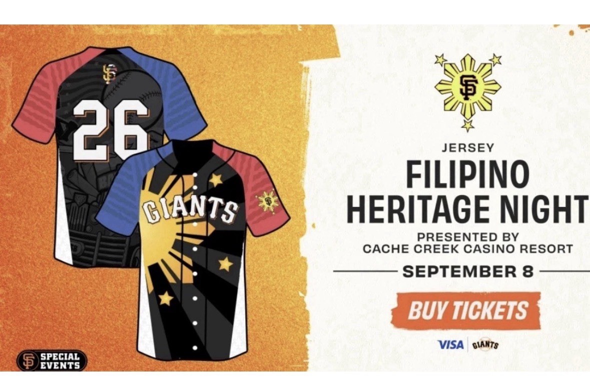 9/8 SF Giants Filipino Heritage Jersey by LeRoid David Sz L 9/8 SF Giants Filipino Heritage Jersey by LeRoid David Sz L