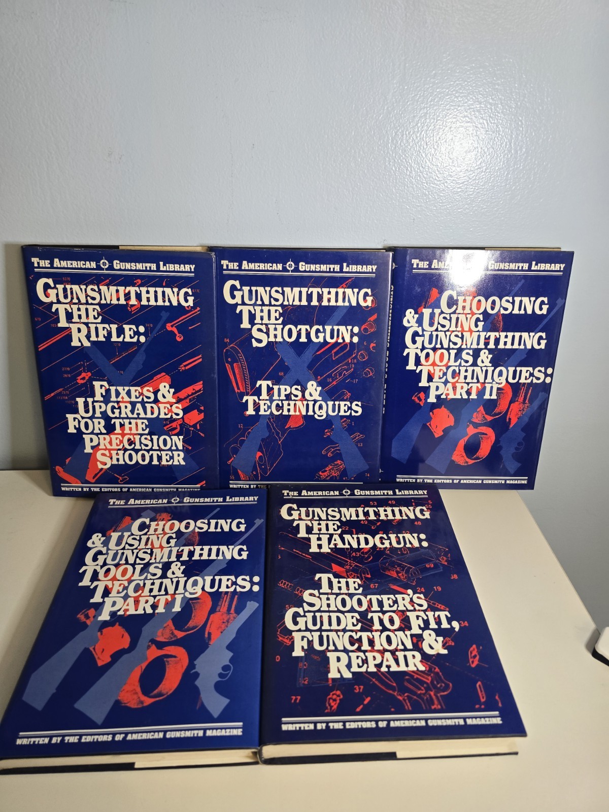 Set of 5 American Gunsmith Library Hardcover Books Handgun Tools Shotgun Rifle Set of 5 American Gunsmith Library Hardcover Books Handgun Tools Shotgun Rifle
