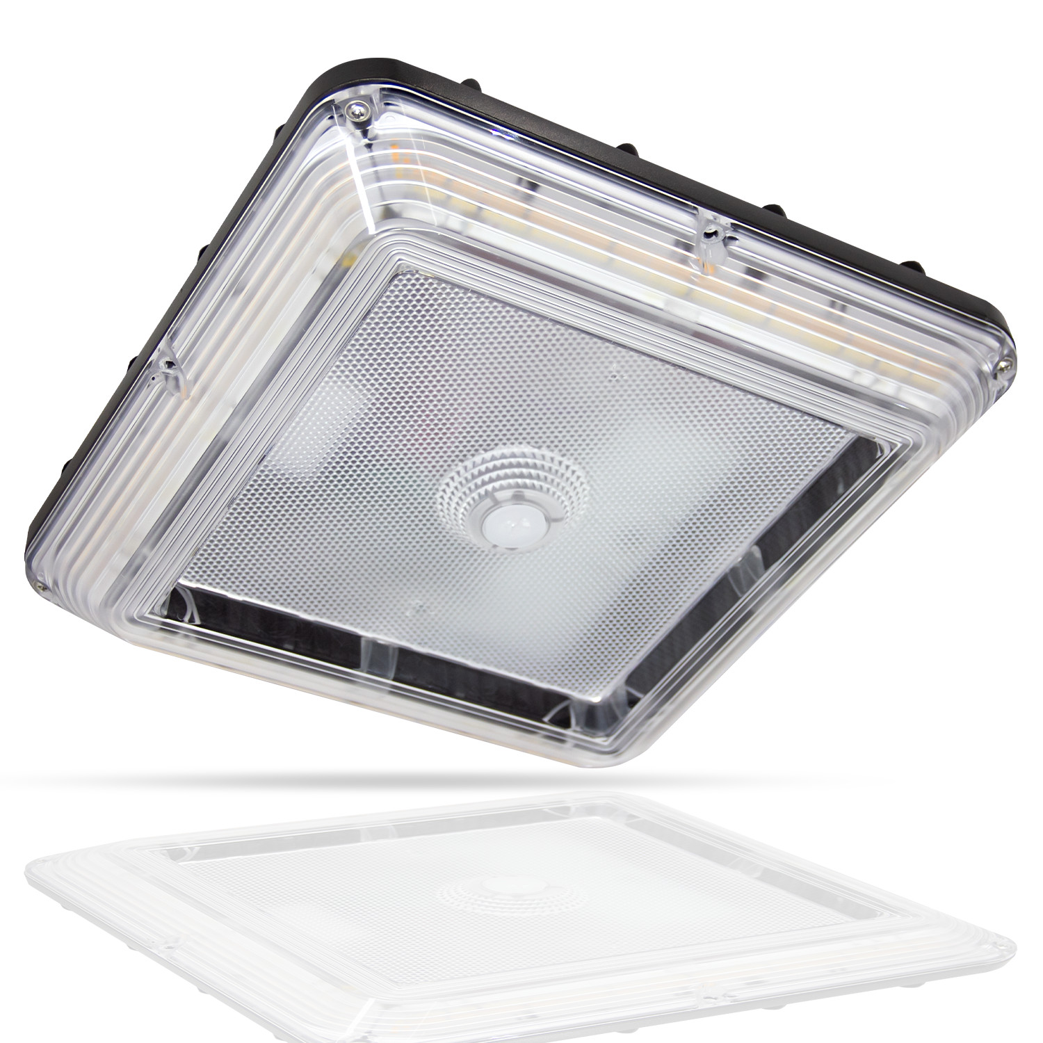 60W/80W/100W Power Selectable LED Canopy Light3CCT 5000/4000/3000KGasStationLamp