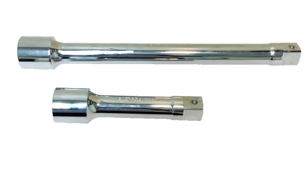 Two KT PRO Industrial Mechanics 1 inch Drive 8 and 16 inch Socket Extension Bars Two KT PRO Industrial Mechanics 1 inch Drive 8 and 16 inch Socket Extension Bars