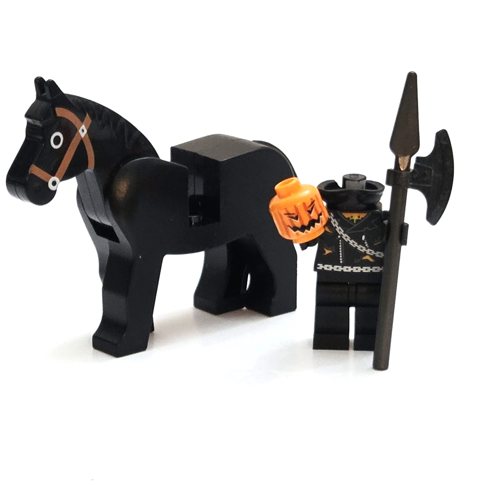 Lego Headless Horseman Minifigure w/ Black Horse Sleepy Hollow Ichabod Crane