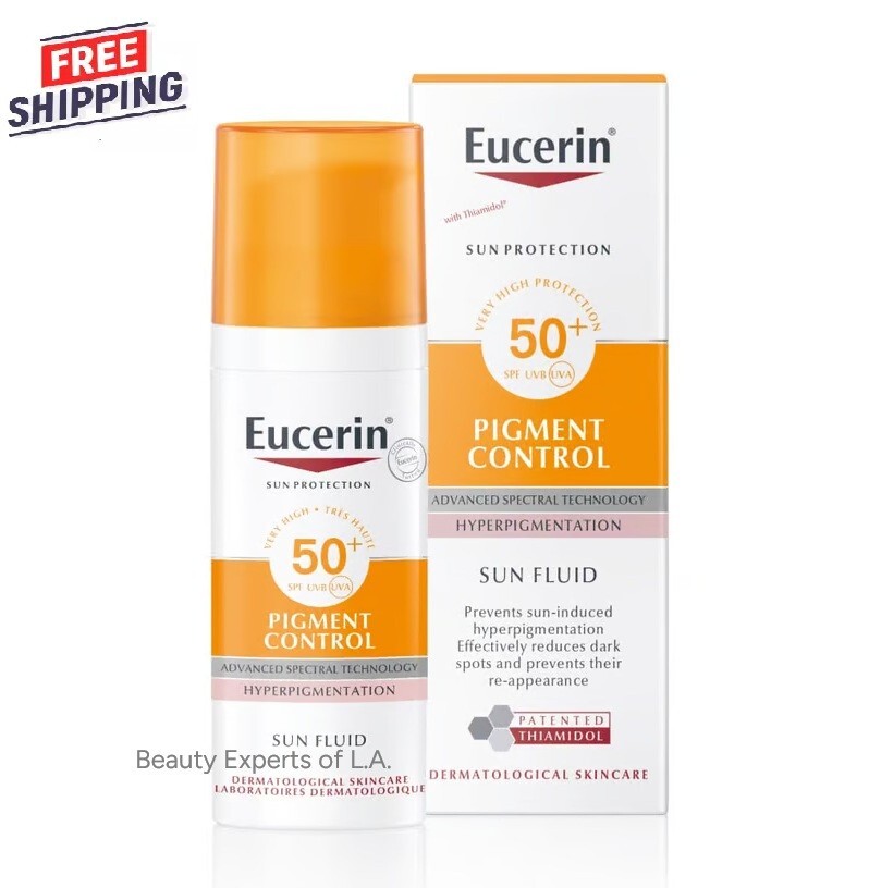 Eucerin Sun Fluid Pigment Control SPF50+ 50ml FRESH  IMPORTED FROM EUROPE