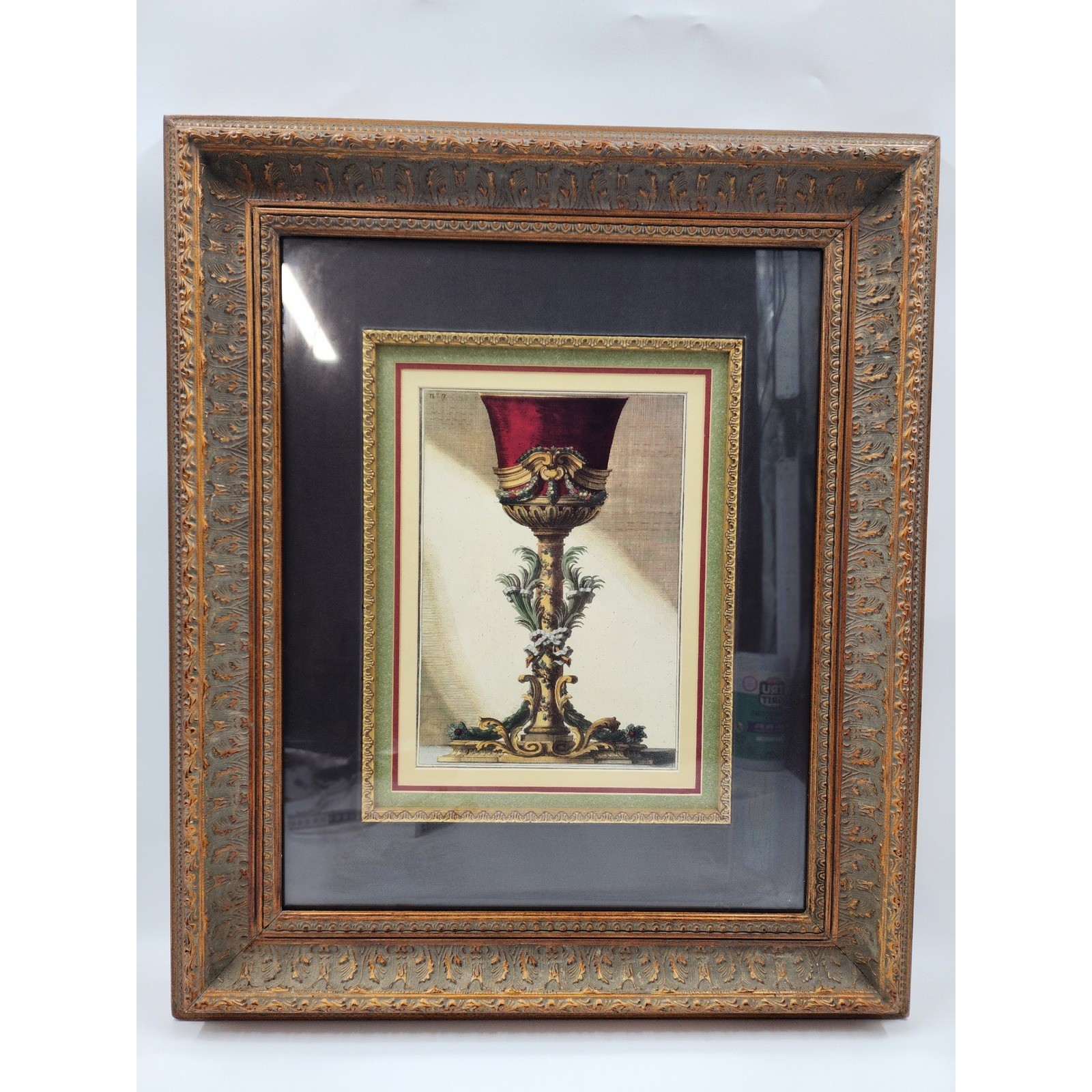 18th/19th C. Antique Red Goblet II by Giardini Maxi Joseph Limpach Etching No 7