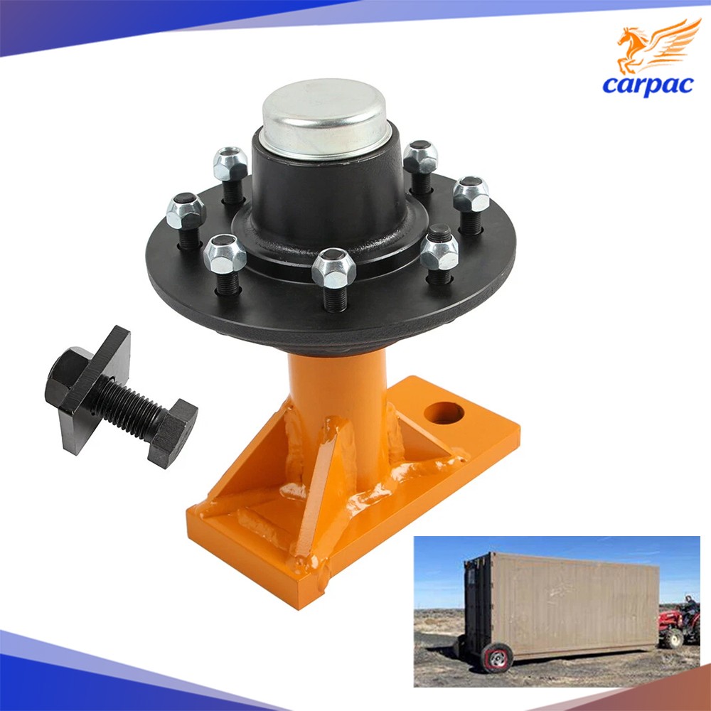 Upgraded 8 x 6.5 Lug Superior Shipping Container Wheels Bolt-on Spindle Kit#