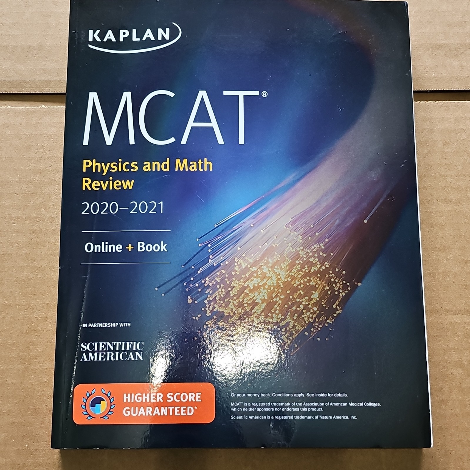 Kaplan MCAT Physics and Math Review 2020-2021 Study Guide Online + Book