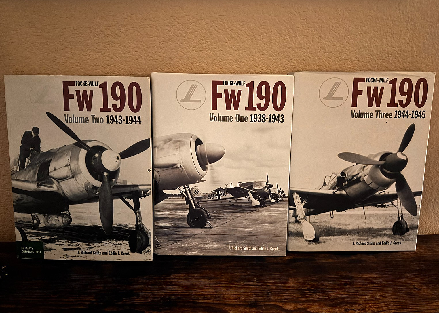 3 Volumes Focke-Wulf Fw190, 1938-1943 by J. Richard Smith and Eddie J. Creek 3 Volumes Focke-Wulf Fw190, 1938-1943 by J. Richard Smith and Eddie J. Creek