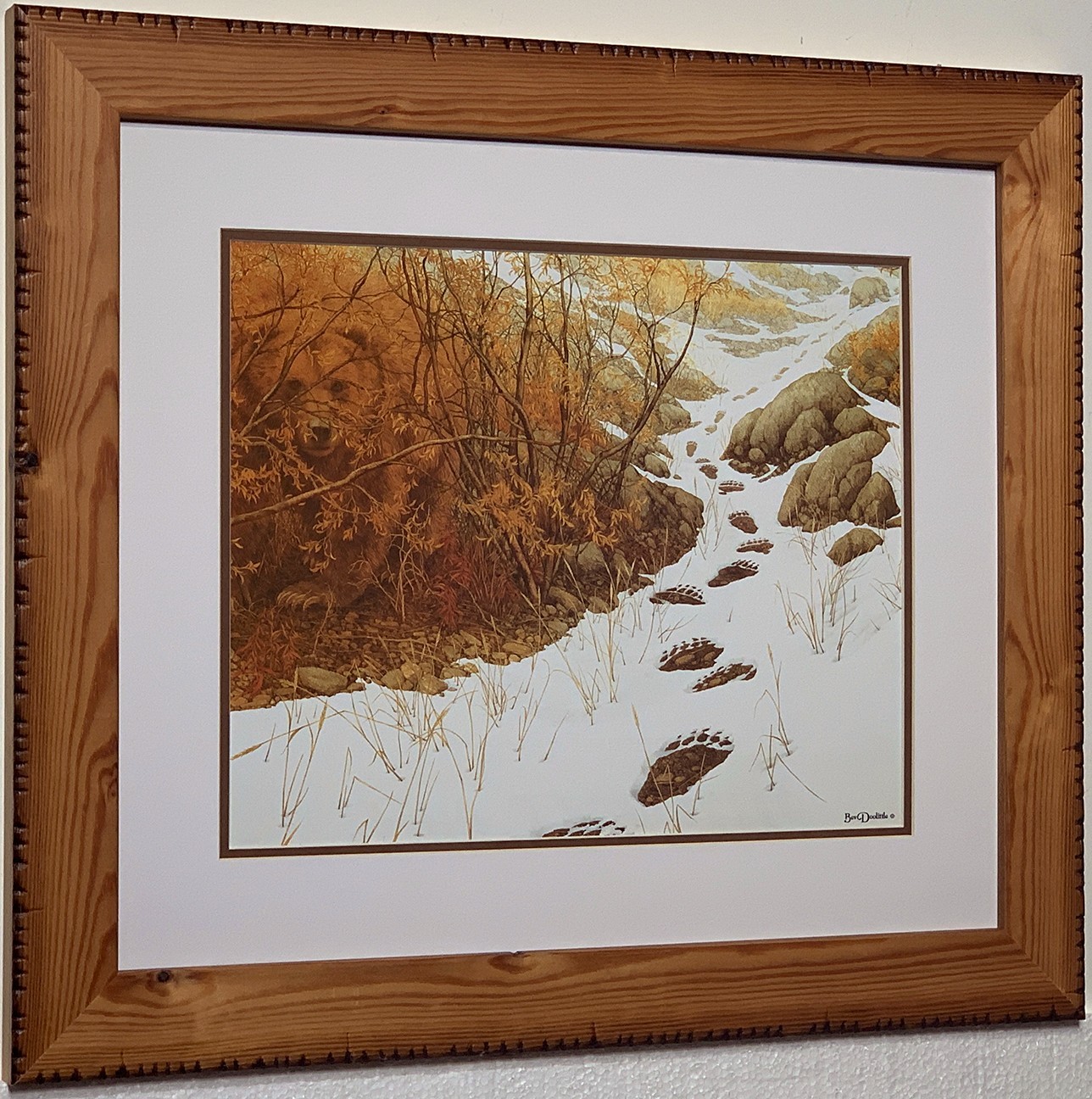 BEV DOOLITTLE - Doubled Back - Matted & Framed Open Edition Art Print