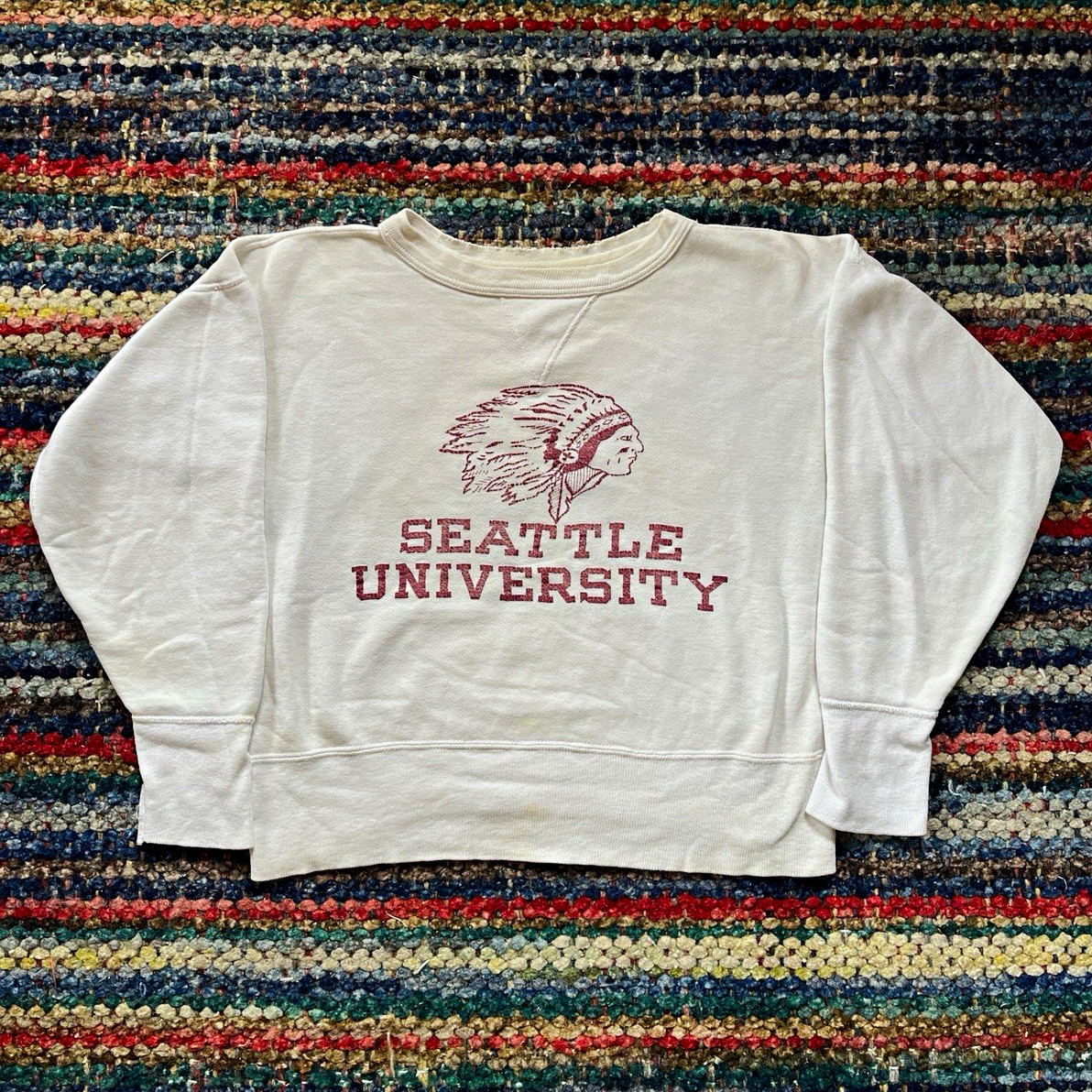 Vintage 50s 60s Single V Seattle University Sweatshirt