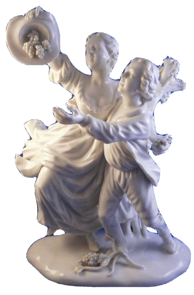 Vintage Nymphenburg Porcelain Couple Man & Lady Figure Figurine Porzellan Figur