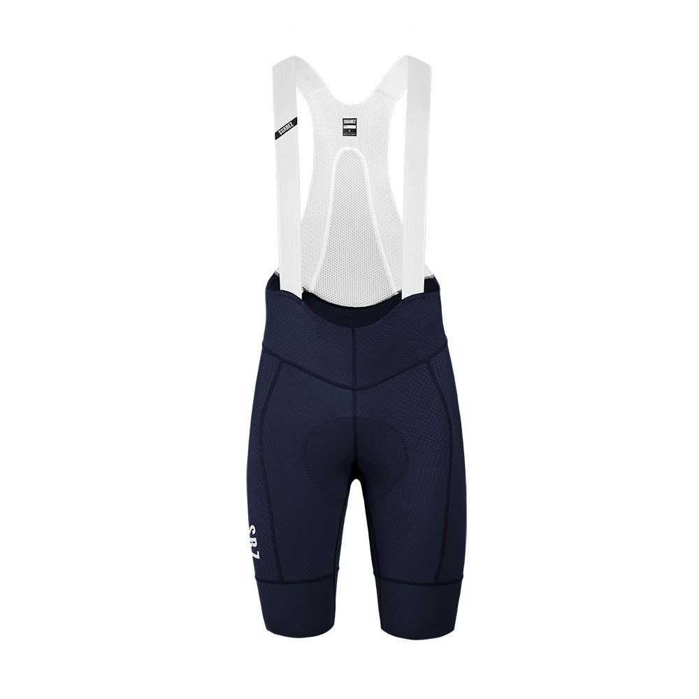 SUAREZ PRO HARD 2.4 DEEP BLUE MENS CYCLING BIBSHORT PRO CHAMOIS COMPRESSION AERO