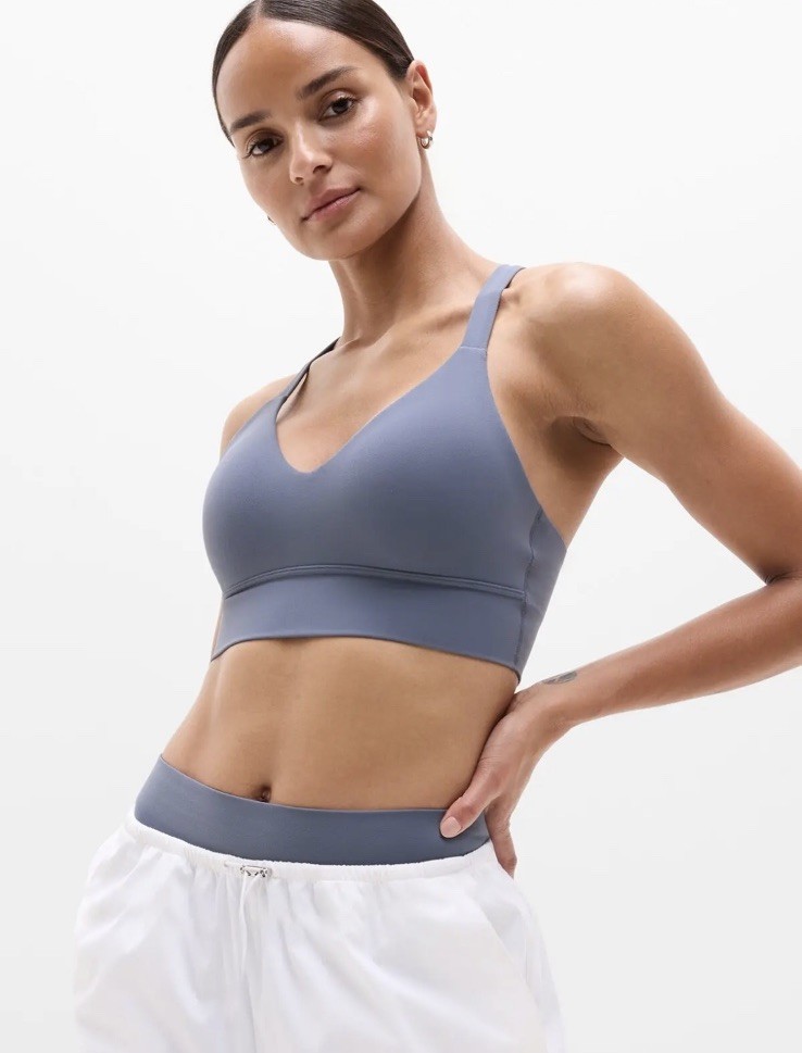 Athleta Perfect form longline bra- medium AC- slate- nwt* Athleta Perfect form longline bra- medium AC- slate- nwt*