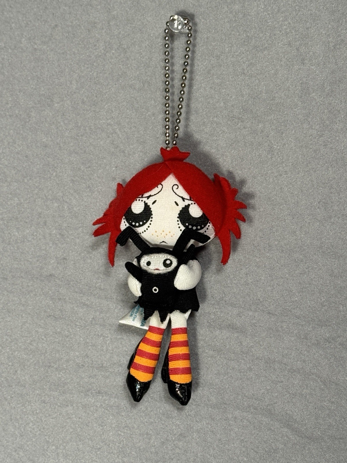 Rare Vintage Ruby Gloom Plush Keychain Nakajima Licensed Goth Cartoon Bag Charm