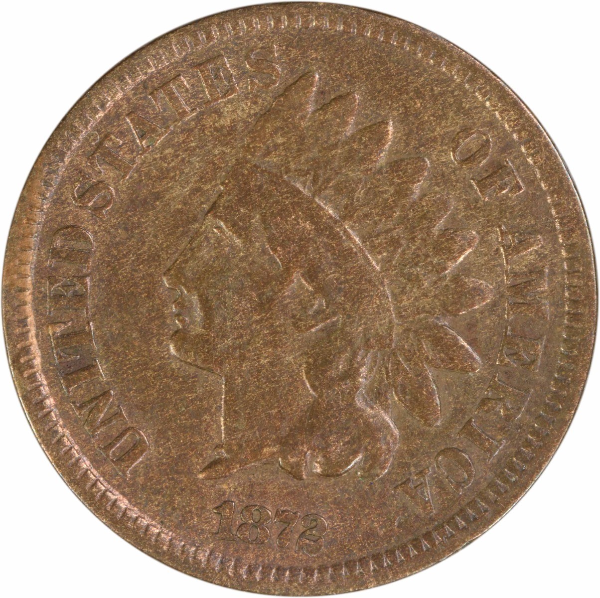 1872 Indian Cent VG Uncertified #205