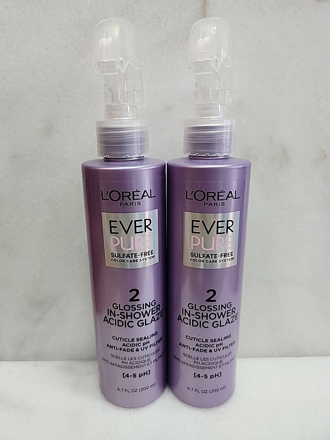 2-  L\'Oreal Paris EverPure Sulfate Free Glossing In Shower Acidic Glaze New
