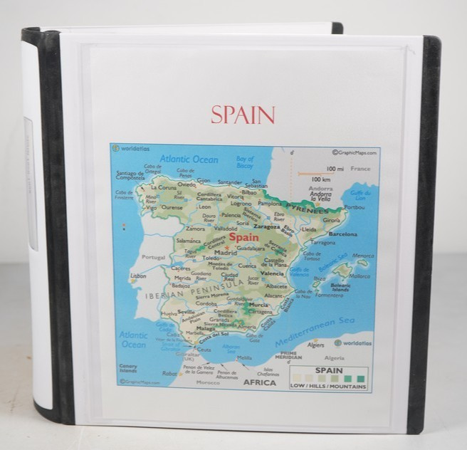 Spain 1850S-1950S Collection Of 540+ Stamps Mint & Used Stored In Binder