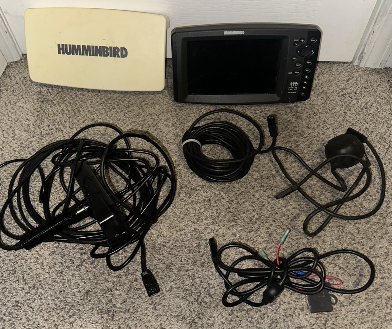 Humminbird 998C SI Side Imaging, Tested & Working Fish Finder With Transducer